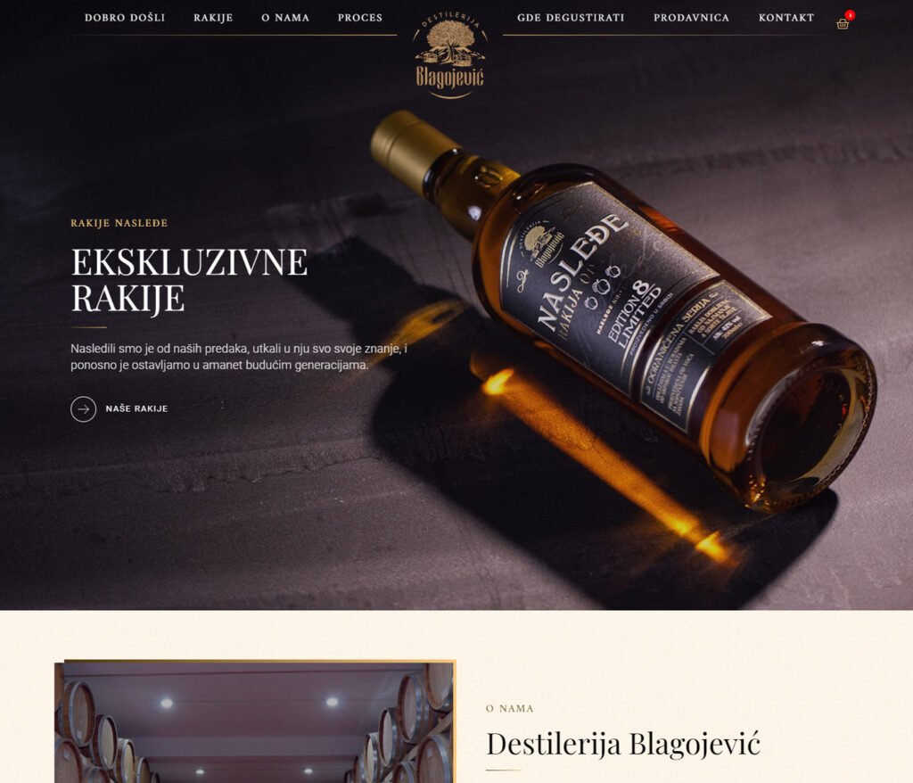 Premium Distillery Website